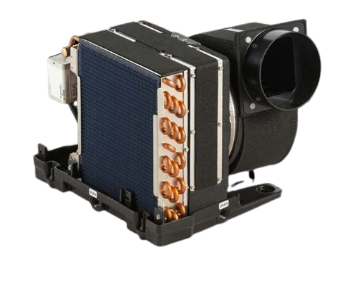AU marine air handler with high-velocity blower for yacht cooling